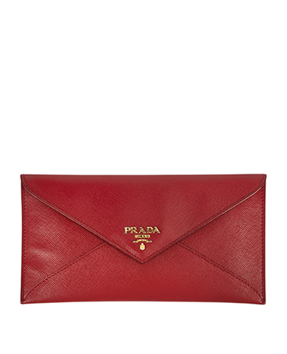 Prada Saffiano Envelope Pouch Wallet, front view